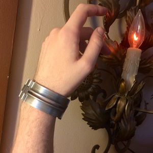 APOCALYPSEHARDWARE hand-machined aluminum bracelet